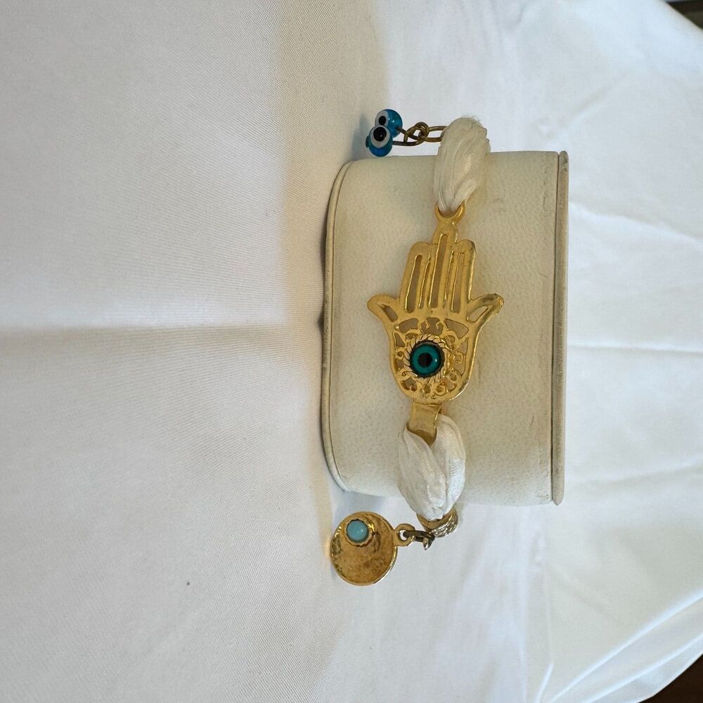 Hamsa Hand & Evil Eye Charm Bracelet - Picture 5 of 5